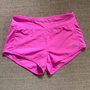 Reebok Bright Pink Workout Shorts with liner Size S
